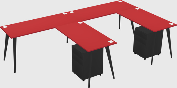 Modern L-shaped Office Desk