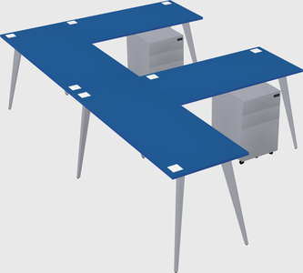 Modern l-shaped office desk