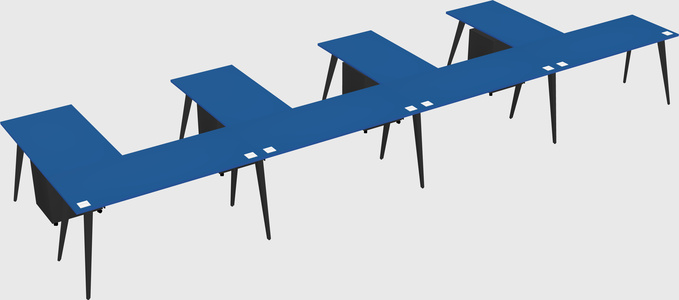 Modern l-shaped office desk