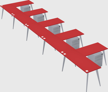 Modern l-shaped office desk