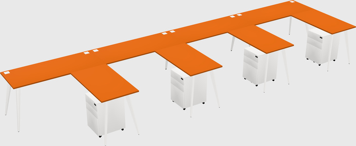 Modern L-shaped Office Desk