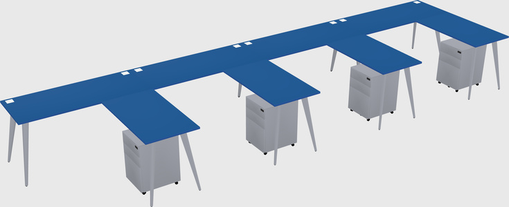 Modern L-shaped Office Desk