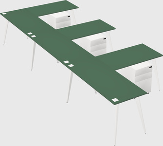 Modern l-shaped office desk