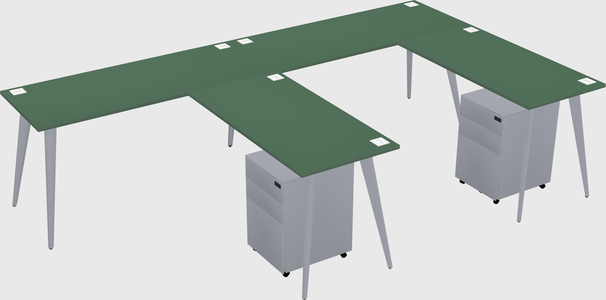Modern L-shaped Office Desk
