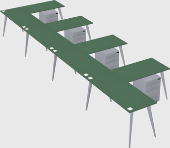 Modern l-shaped office desk