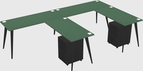 Modern L-shaped Office Desk