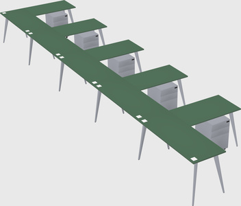 Modern l-shaped office desk