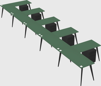 Modern l-shaped office desk