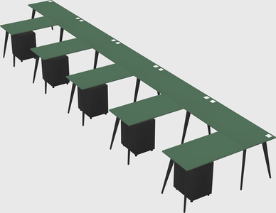 Modern l-shaped office desk