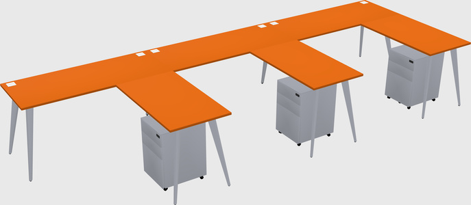 Modern L-shaped Office Desk