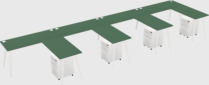 Modern L-shaped Office Desk