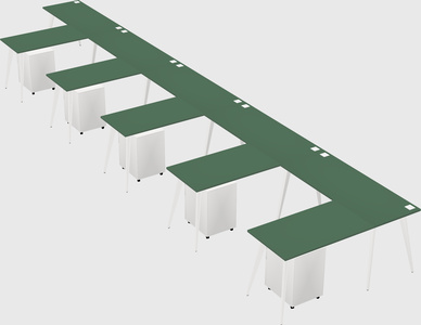 Modern l-shaped office desk