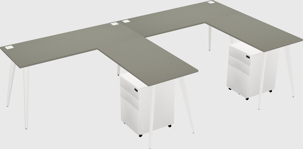 Modern L-shaped Office Desk
