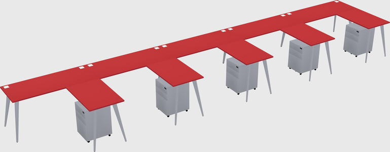 Modern L-shaped Office Desk