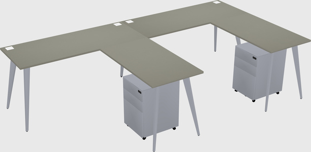 Modern L-shaped Office Desk