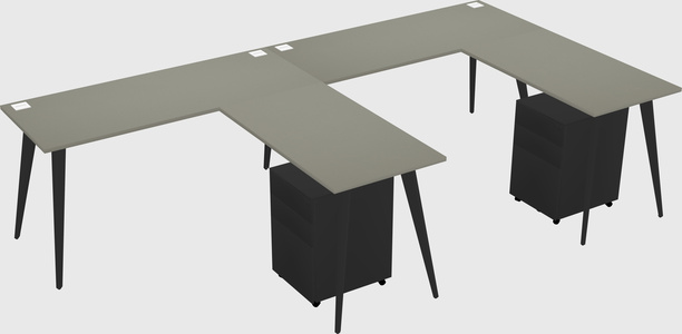 Modern L-shaped Office Desk