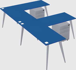 Modern l-shaped office desk