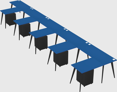 Modern l-shaped office desk