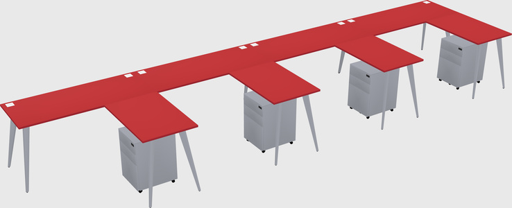 Modern L-shaped Office Desk