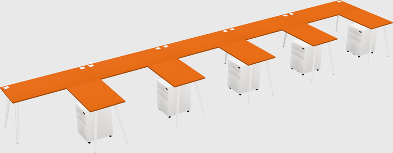 Modern L-shaped Office Desk