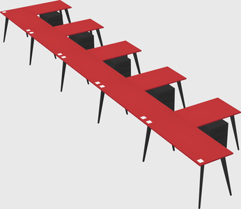 Modern l-shaped office desk
