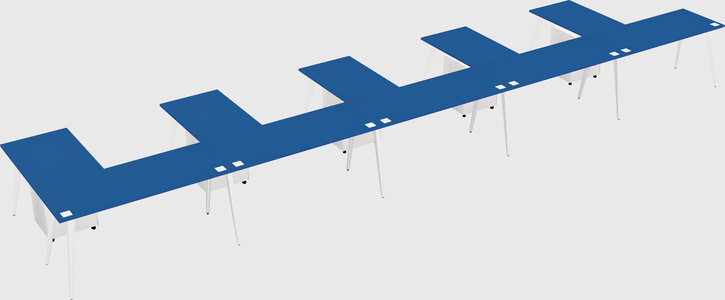 Modern l-shaped office desk