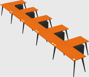 Modern l-shaped office desk