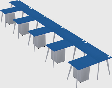 Modern l-shaped office desk