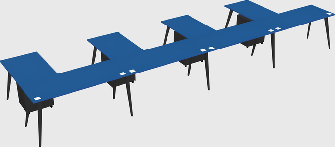 Modern l-shaped office desk
