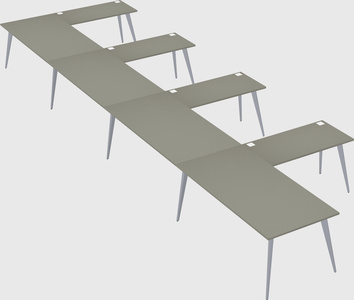 Modern l-shaped office desk