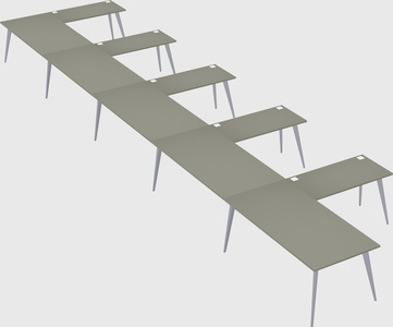 Modern l-shaped office desk