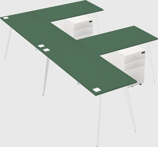 Modern l-shaped office desk