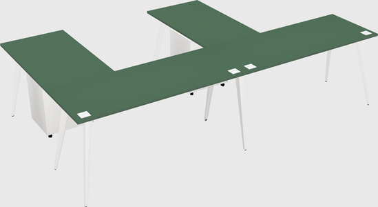 Modern l-shaped office desk