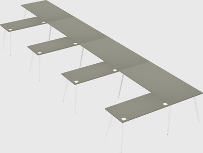 Modern l-shaped office desk