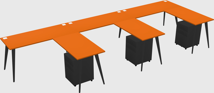 Modern L-shaped Office Desk