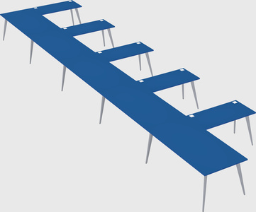 Modern l-shaped office desk