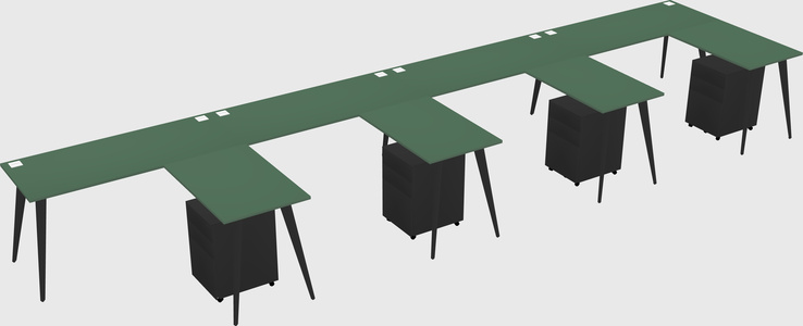 Modern L-shaped Office Desk