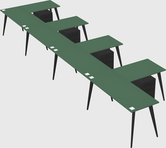 Modern l-shaped office desk