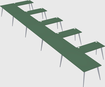 Modern l-shaped office desk