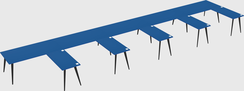Modern l-shaped office desk
