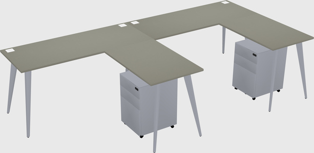 Modern L-shaped Office Desk