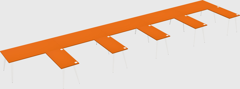 Modern l-shaped office desk