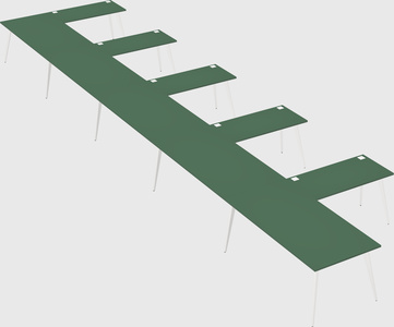 Modern l-shaped office desk