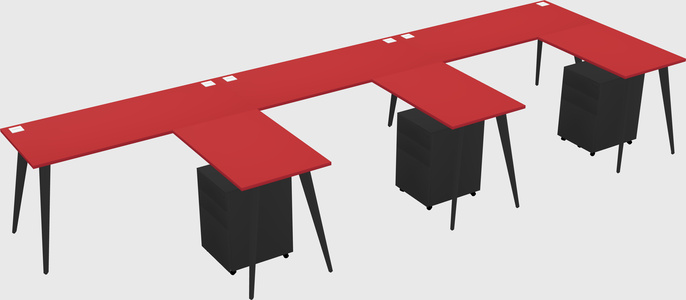 Modern L-shaped Office Desk