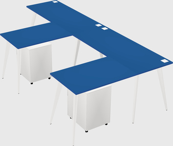 Modern l-shaped office desk