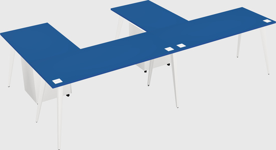 Modern l-shaped office desk