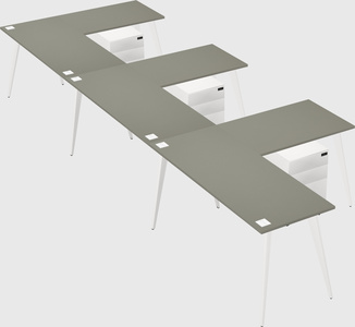 Modern l-shaped office desk