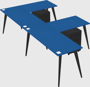 Modern l-shaped office desk