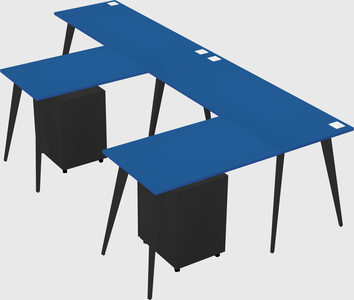 Modern l-shaped office desk