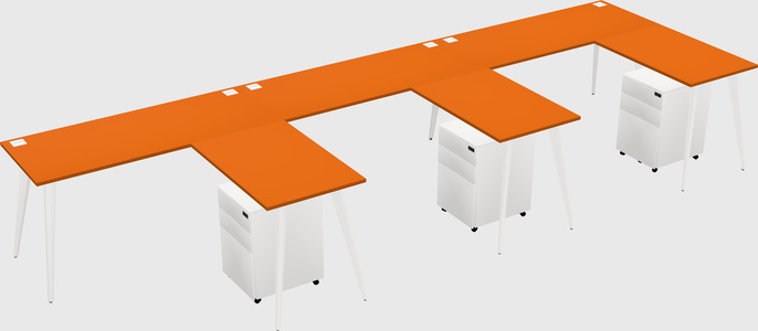 Modern L-shaped Office Desk